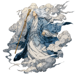 Hayate Wind God Vinyl Car Decal Sticker – Waterproof & UV-Resistant 6.826666666666667"