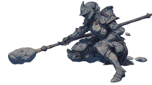 Armored Stone Soldier Vinyl Car Decal Sticker – Waterproof & UV-Resistant 5.4