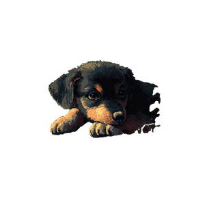 Pixel Art Puppy Vinyl Car Decal Sticker – Waterproof & UV-Resistant 3.4133333333333336"