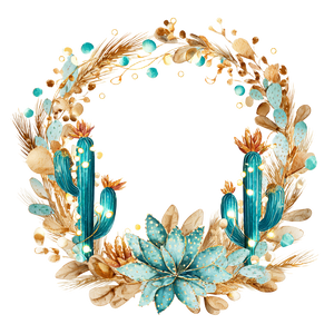 Western Christmas Wreath Vinyl Car Decal Sticker – Waterproof & UV-Resistant 3.4133333333333336"
