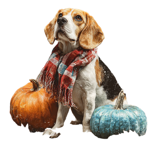 Beagle In Scarf Vinyl Car Decal Sticker – Waterproof & UV-Resistant 6.826666666666667"