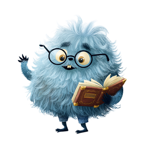 Fluffy Monster Professor Vinyl Car Decal Sticker – Waterproof & UV-Resistant 3.4133333333333336"