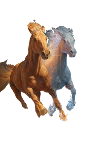 Radiant Horses Galloping Vinyl Car Decal Sticker – Waterproof & UV-Resistant 4.746666666666667"
