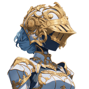 Anime Knight Statue Vinyl Car Decal Sticker – Waterproof & UV-Resistant 3.4133333333333336"
