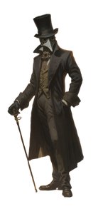 Eldritch Victorian Gentleman Vinyl Car Decal Sticker – Waterproof & UV-Resistant 10.56"