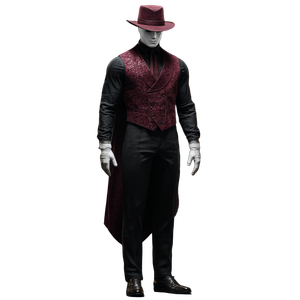 Faceless Gentleman Portrait Vinyl Car Decal Sticker – Waterproof & UV-Resistant 6.826666666666667"