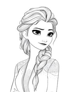 Princess Elsa Coloring Vinyl Car Decal Sticker – Waterproof & UV-Resistant 4.16"
