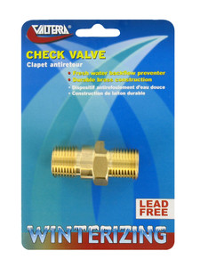Reliable Uni-Directional Fresh Water Check Valve | Lead-Free Brass | Fit 1/2 Inch Pipes