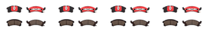 4x Premium Brembo Ceramic Brake Pads | Set Of 4 NAO Formula D506-7385 4x Premium Brembo Ceramic Brake Pads | Set Of 4 NAO Formula D506-7385