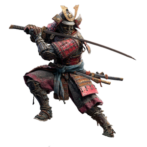 Samurai Warrior Illustration V4 Vinyl Car Decal Sticker – Waterproof & UV-Resistant 6.826666666666667"