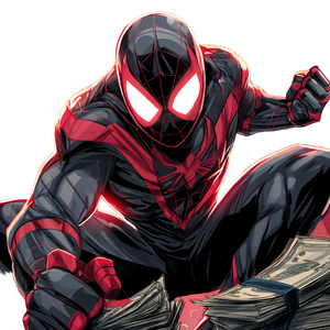 Masked Superhero Illustration Vinyl Car Decal Sticker – Waterproof & UV-Resistant 3.4133333333333336"