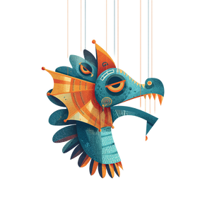 Puppet Dragon Logo Vinyl Car Decal Sticker – Waterproof & UV-Resistant 3.4133333333333336"