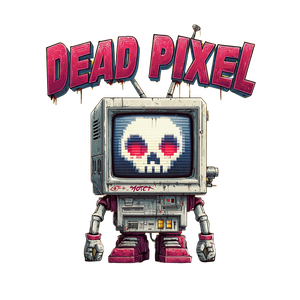 Cartoon Dead Pixel Vinyl Car Decal Sticker – Waterproof & UV-Resistant 3.4133333333333336"