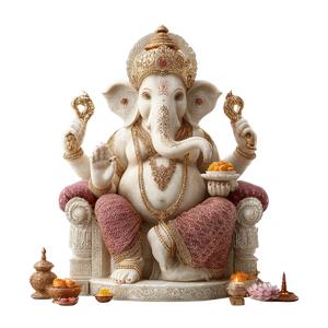Lord Ganesha Poster V3 Vinyl Car Decal Sticker – Waterproof & UV-Resistant 6.826666666666667"