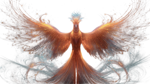 Majestic Phoenix Hologram V2 Vinyl Car Decal Sticker – Waterproof & UV-Resistant 5.4