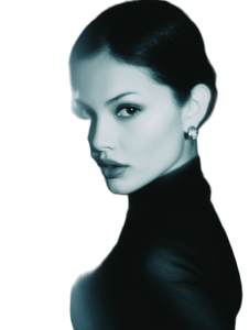 Stylized Fashion Portrait V9 Vinyl Car Decal Sticker – Waterproof & UV-Resistant 8.213333333333333"