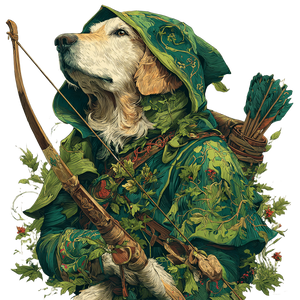 Golden Retriever Archer Vinyl Car Decal Sticker – Waterproof & UV-Resistant 6.826666666666667"
