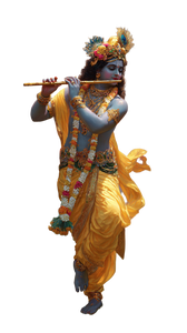 Lord Krishna Playing Flute V5 Vinyl Car Decal Sticker – Waterproof & UV-Resistant 4.8533333333333335"