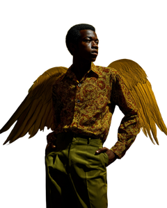 Angel In African Fashion Vinyl Car Decal Sticker – Waterproof & UV-Resistant 8.0"