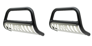 2x Ultimate Protection Bull Bar | Black Steel 3 Inch Diameter | Fits 2005-2021 Nissan Xterra, Frontier, Pathfinder 2x Ultimate Protection Bull Bar | Black Steel 3 Inch Diameter | Fits 2005-2021 Nissan Xterra, Frontier, Pathfinder