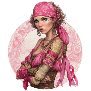 Pirate Survivor Portrait Vinyl Car Decal Sticker – Waterproof & UV-Resistant 6.826666666666667"