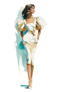 Elegant Fashion Woman V5 Vinyl Car Decal Sticker – Waterproof & UV-Resistant 8.96"