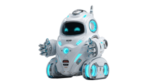 Futuristic Robotic Vacuum V2 Vinyl Car Decal Sticker – Waterproof & UV-Resistant 2.72"