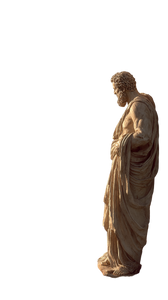 Plato On Balcony Vinyl Car Decal Sticker – Waterproof & UV-Resistant 9.706666666666667"
