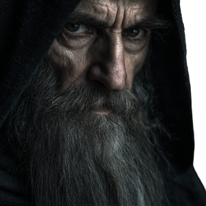 Ancient Wizard Portrait V2 Vinyl Car Decal Sticker – Waterproof & UV-Resistant 6.826666666666667"