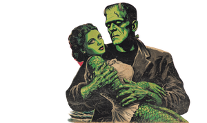 Frankenstein Mermaid Cover Vinyl Car Decal Sticker – Waterproof & UV-Resistant 2.8266666666666667"