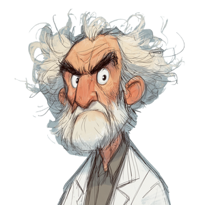 Eccentric Scientist Lecture Vinyl Car Decal Sticker – Waterproof & UV-Resistant 3.4133333333333336"