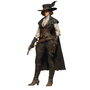 Female Gunslinger Vinyl Car Decal Sticker – Waterproof & UV-Resistant 3.4133333333333336" Female Gunslinger Vinyl Car Decal Sticker – Waterproof & UV-Resistant 3.4133333333333336"
