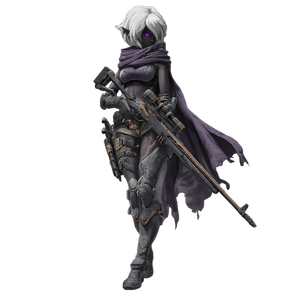 Drow Sniper Vinyl Car Decal Sticker – Waterproof & UV-Resistant 3.4133333333333336"