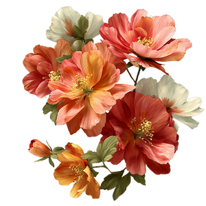 Isolated Flower Clipart Vinyl Car Decal Sticker – Waterproof & UV-Resistant 3.4133333333333336"