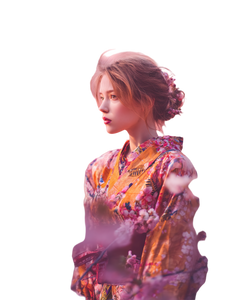 Elegant Kimono Woman V15 Vinyl Car Decal Sticker – Waterproof & UV-Resistant 8.213333333333333"