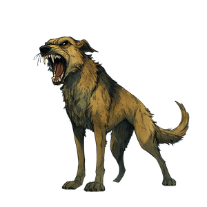 Fantasy Stray Dog Vinyl Car Decal Sticker – Waterproof & UV-Resistant 3.4133333333333336"