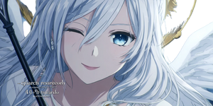 Silver-Haired Angel Vinyl Car Decal Sticker – Waterproof & UV-Resistant 2.56"
