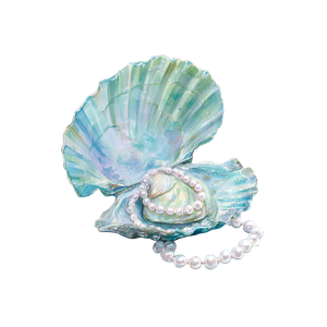 Pearl Shell Necklace Vinyl Car Decal Sticker – Waterproof & UV-Resistant 6.826666666666667"