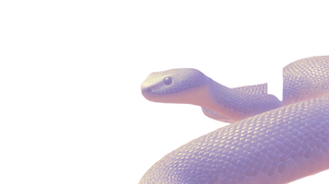 Peaceful Forest Snake Vinyl Car Decal Sticker – Waterproof & UV-Resistant 5.4