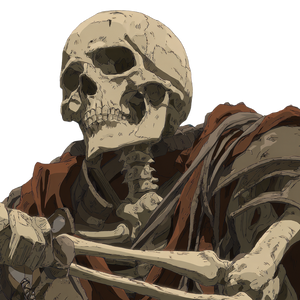 Skeleton Pirate Berserk Vinyl Car Decal Sticker – Waterproof & UV-Resistant 3.4133333333333336"