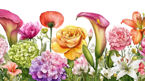 Colorful Summer Garden Vinyl Car Decal Sticker – Waterproof & UV-Resistant 2.72"