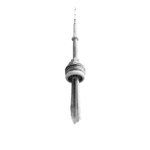Cn Tower Polygon Vinyl Car Decal Sticker – Waterproof & UV-Resistant 6.826666666666667"