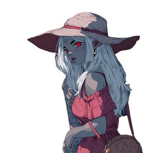 Drow Elf Girl V7 Vinyl Car Decal Sticker – Waterproof & UV-Resistant 3.4133333333333336"