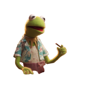 Kermit On Bbq Vinyl Car Decal Sticker – Waterproof & UV-Resistant 3.4133333333333336"