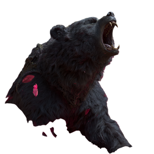 Angry Dire Bear Vinyl Car Decal Sticker – Waterproof & UV-Resistant 3.4133333333333336"