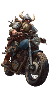 Viking Biker Vinyl Car Decal Sticker – Waterproof & UV-Resistant 4.8533333333333335"