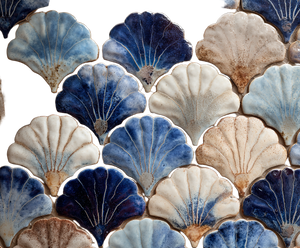 Ceramic Seashell Tile Vinyl Car Decal Sticker – Waterproof & UV-Resistant 6.613333333333333"