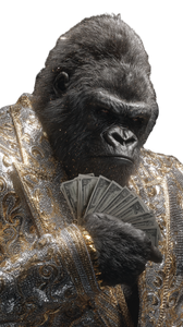 Billionaire Gorilla Rages Vinyl Car Decal Sticker – Waterproof & UV-Resistant 4.8533333333333335"