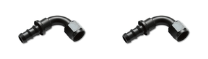 2x Vibrant Performance -8AN Push-On Hose End Fitting | Lightweight Aluminum, Easy Assembly, Double Anodized, Black | Fabrication Component 2x Vibrant Performance -8AN Push-On Hose End Fitting | Lightweight Aluminum, Easy Assembly, Double Anodized, Black | Fabrication Component