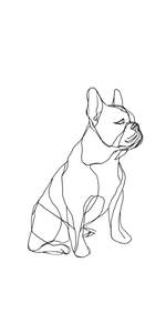 Anglo-French Dog Vinyl Car Decal Sticker – Waterproof & UV-Resistant 5.12"